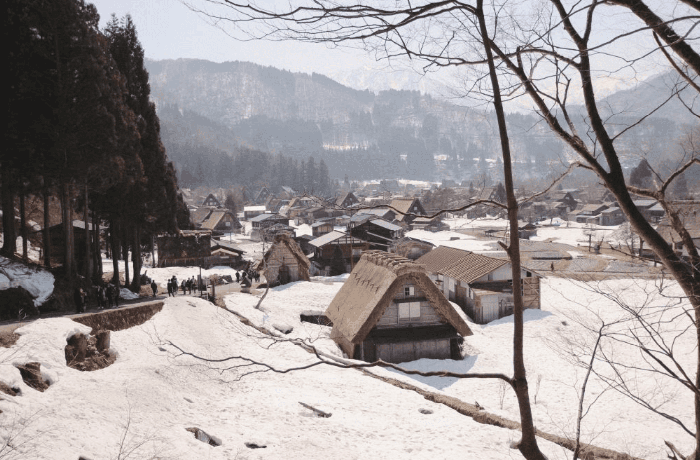 Shirakawa go snow in Gifu