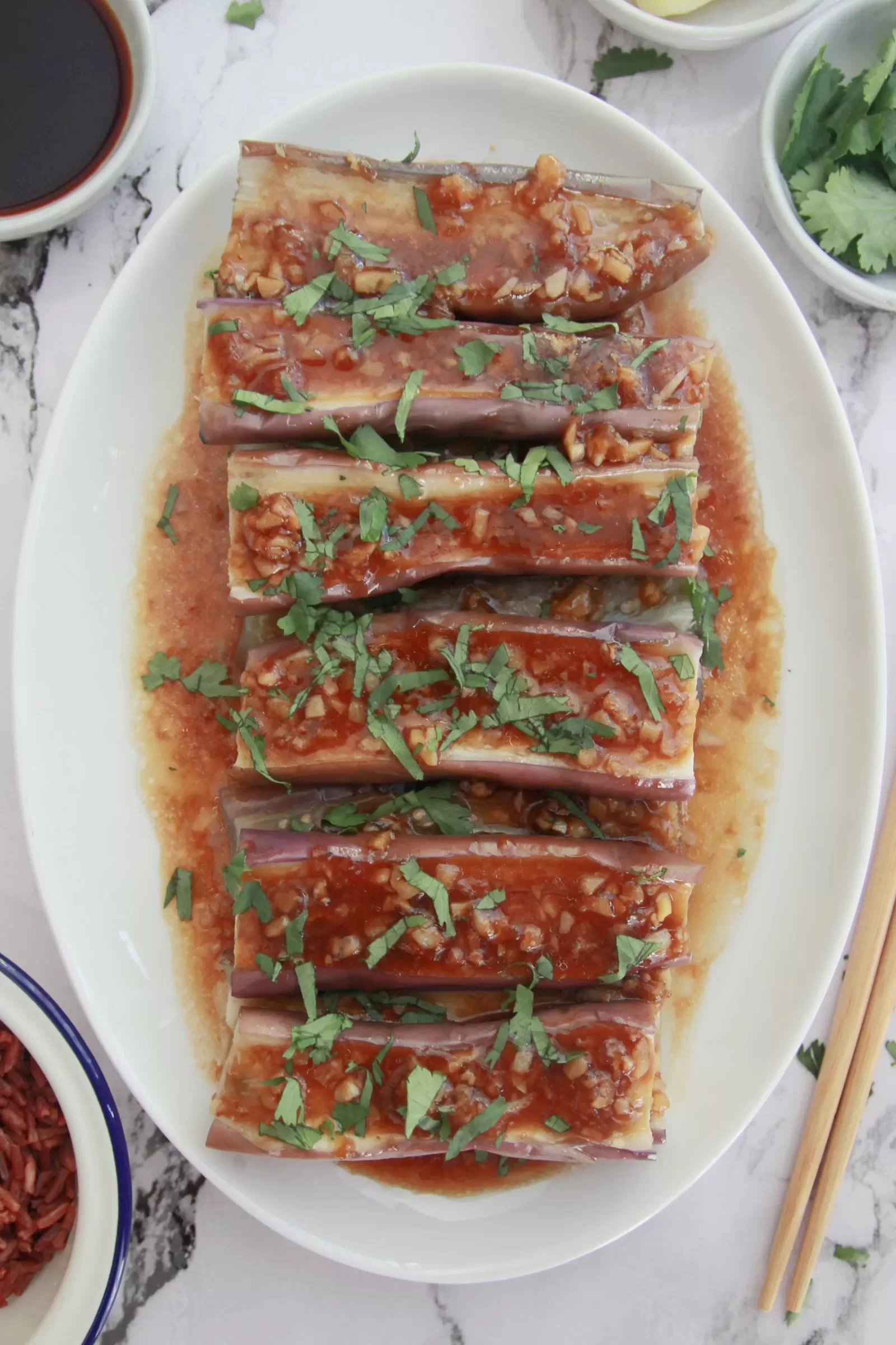 Vegan Sichuan Eggplant With Garlic - The Travel Notes