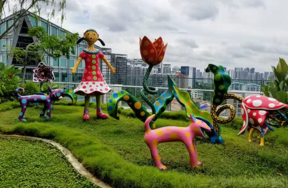 Orchard Road Guide Singapore “Let’s Go to a Paradise of Glorious Tulips,” from Japanese contemporary artist Yayoi Kusama