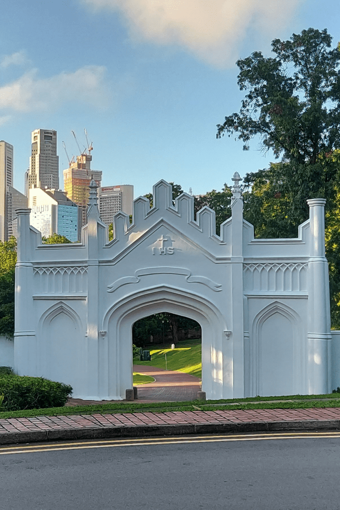 Gothic gateway Fort Canning