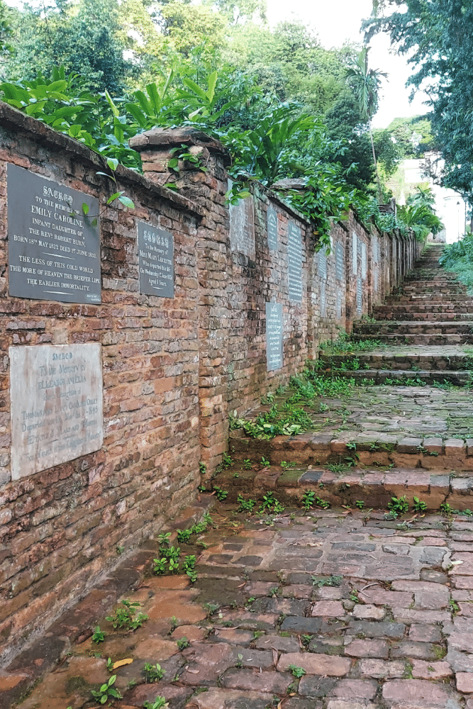 Gravestone wall Fort Canning Fort Canning Park Singapore