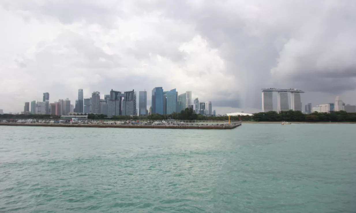 Vista de Singapur desde el Ferry a nuestro regreso