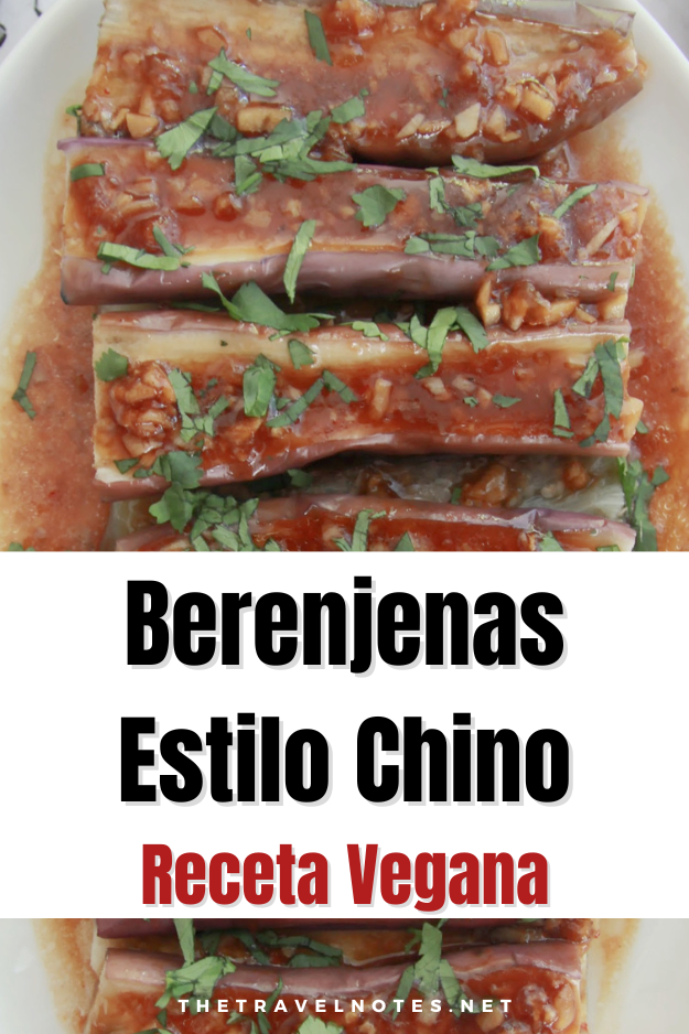 Berenjenas Sichuan al Ajo Versión Vegana