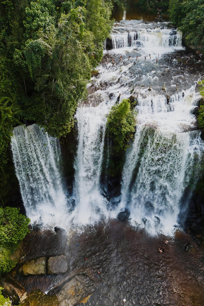 Waterfall at Phnom Kulen National Park, a serene escape near Siem Reap