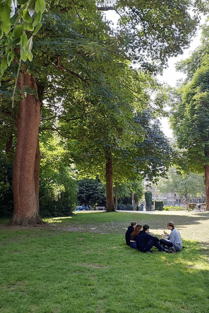 Valkhof Park in Nijmegen, historic park with Roman past