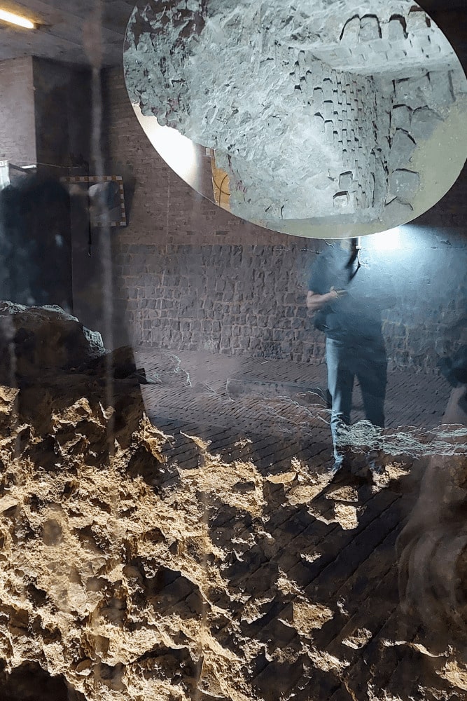 Remains of the Roman Wall near Nijmegen Waalkade