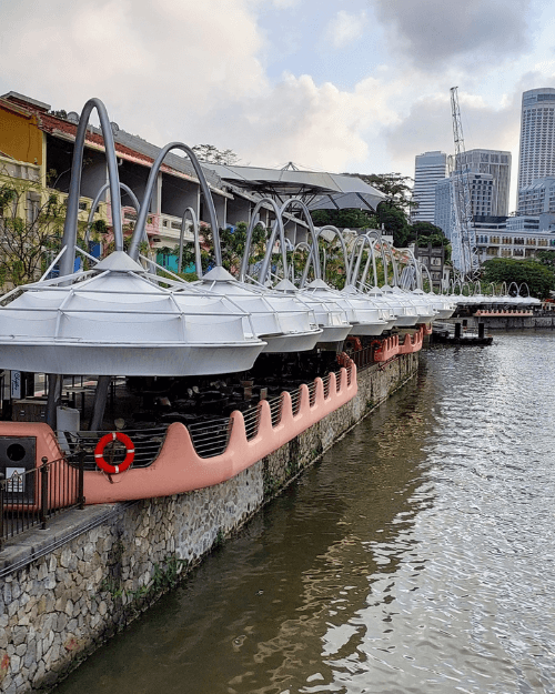 Clarke Quay riverside promenade